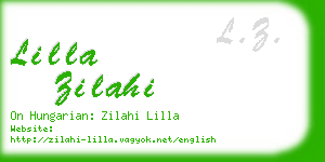 lilla zilahi business card